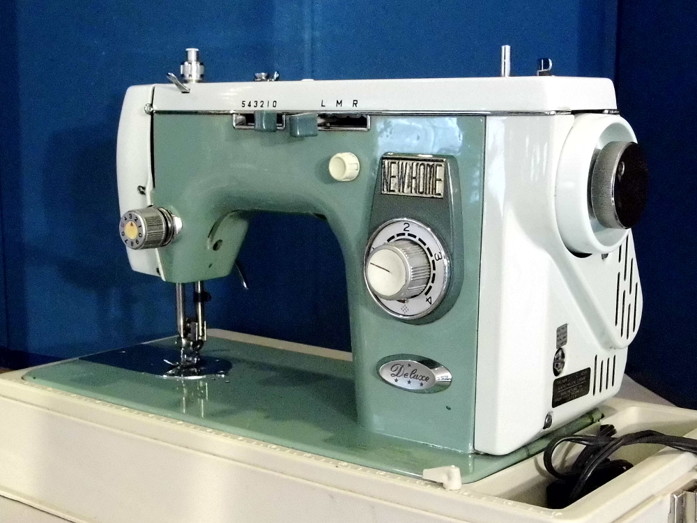 Freshly Serviced New Home 445 Vintage Sewing Machine, by Stagecoach Road Vintage Sewing Machine